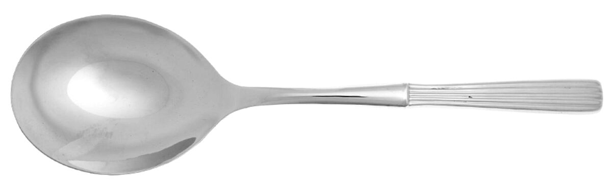 Ionic (Stainless) Casserole Spoon with Smooth Stainless Bowl HC by Wallace Silver-1