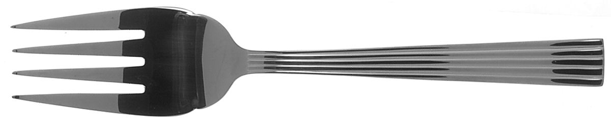 Ionic (Stainless) Medium Solid Cold Meat Serving Fork by Wallace Silver-1