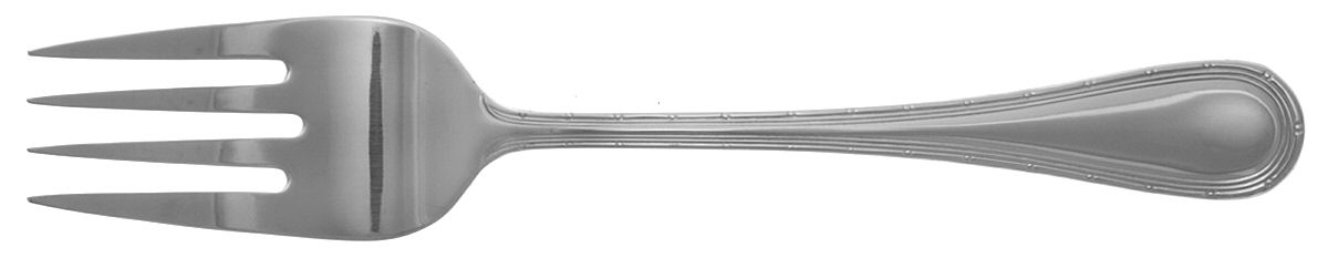 Medallion (Stainless) Medium Solid Cold Meat Serving Fork by Wallace Silver-1
