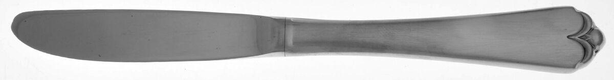 Lotus-Satin (Stainless) Modern Hollow Butter Spreader (Stainless) by Wallace Silver-1