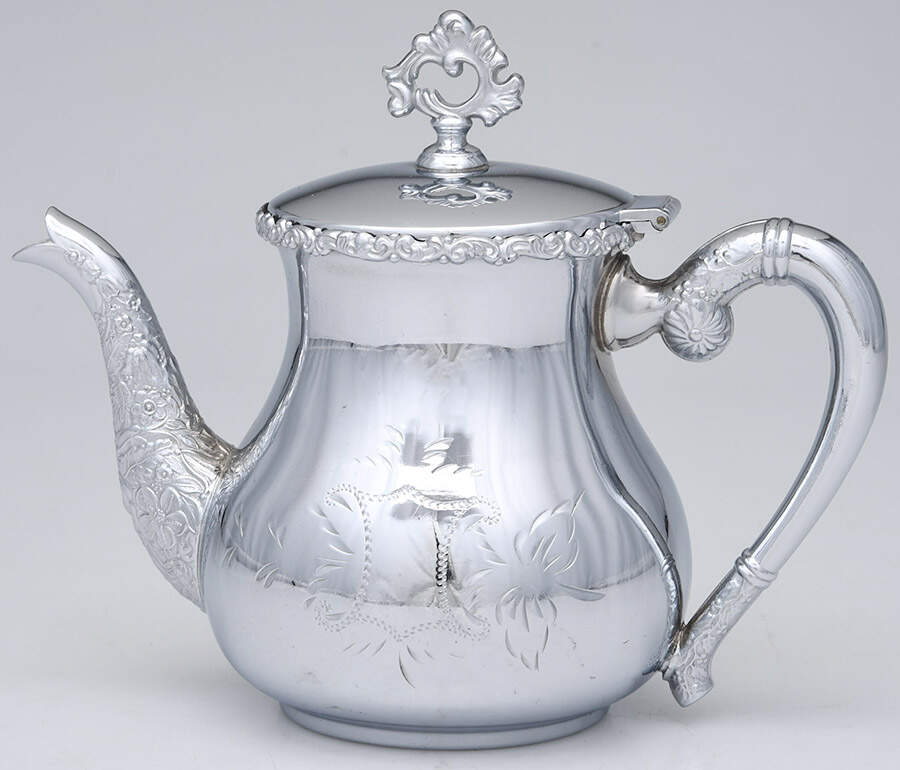 183 (Silverplate, Hollowware) Teapot by Waltham Silver Co-1