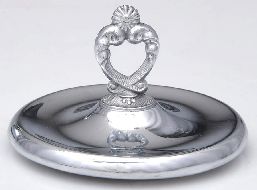 183 (Silverplate, Hollowware) Lid for Sugar Bowl by Waltham Silver Co-1