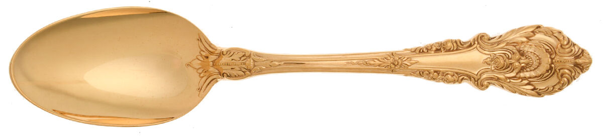 Golden Sir Christopher (Strlng, Gold) Teaspoon by Wallace Silver-1