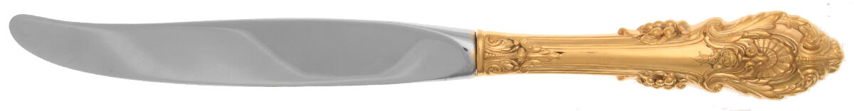 Golden Sir Christopher (Strlng, Gold) Modern Hollow Knife by Wallace Silver-1