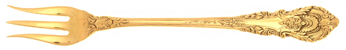 Golden Sir Christopher (Strlng, Gold) Cocktail/Seafood Fork by Wallace Silver-1