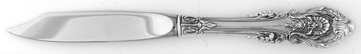 Golden Sir Christopher (Strlng, Gold) Individual Fruit Knife with Stainless Blade by Wallace Silver-1