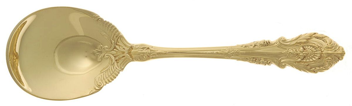 Golden Sir Christopher (Strlng, Gold) Sugar Spoon by Wallace Silver-1