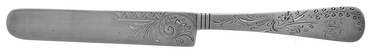 WMW4 (Sterling) Youth Knife, Bright Cut Solid Piece by Wm Wilson & Son-1