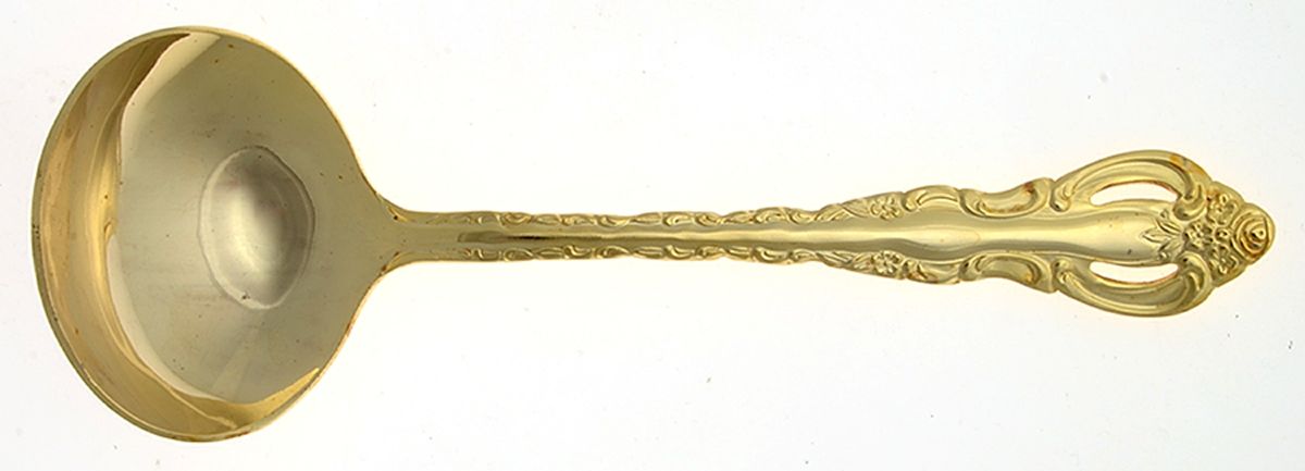 Golden Countess (Electroplate) Solid Gravy Ladle by Wallace Silver-1