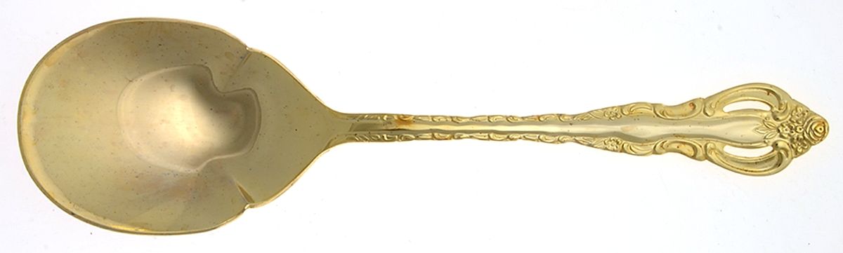 Golden Countess (Electroplate) Solid Smooth Casserole Spoon by Wallace Silver-1