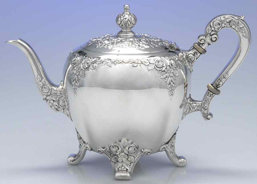 Normandie (Sterling, Hollowware) Teapot by Wallace Silver-1