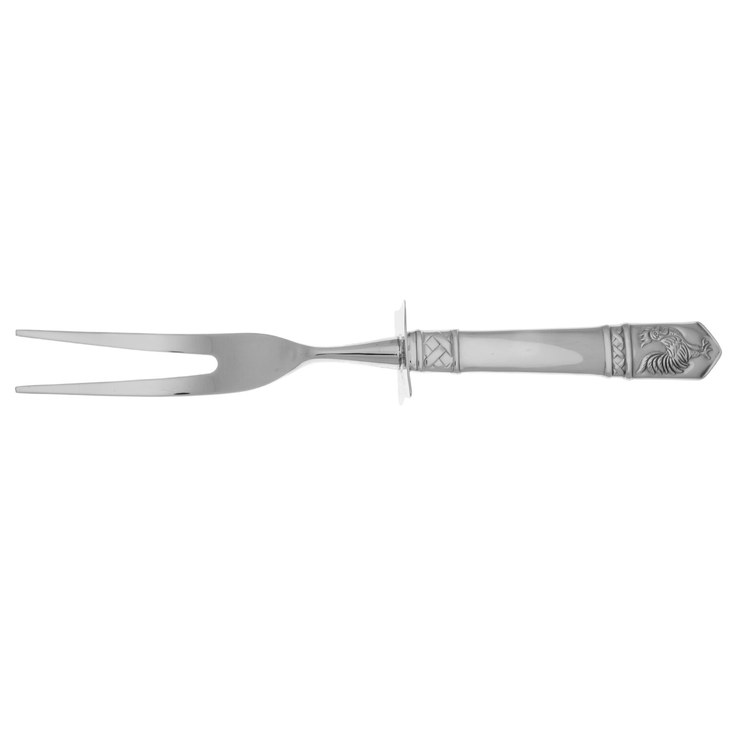 Rooster (Stainless) Carving Fork Small with Stainless Prongs HC by Wallace Silver-1