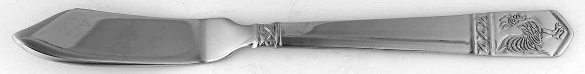Rooster (Stainless) Flat Handle Master Butter Knife by Wallace Silver-1