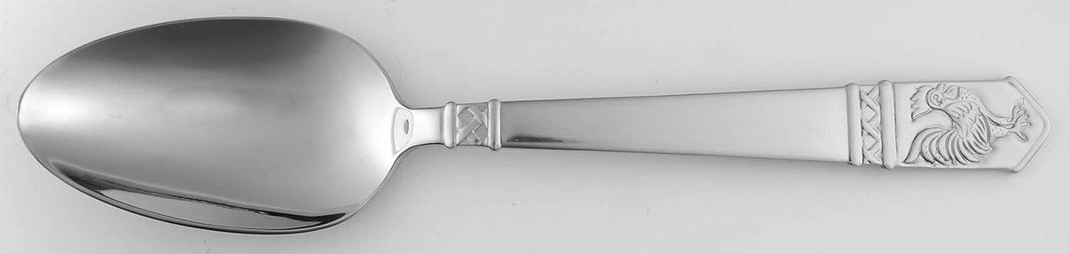 Rooster (Stainless) Tablespoon (Serving Spoon) by Wallace Silver-1