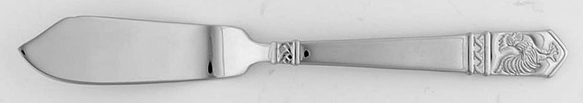 Rooster (Stainless) Flat Handle Master Butter Knife by Wallace Silver-1