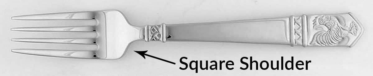 Rooster (Stainless) Individual Salad Fork by Wallace Silver-1