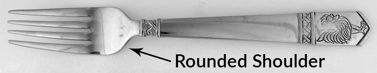 Rooster (Stainless) Fork by Wallace Silver-1