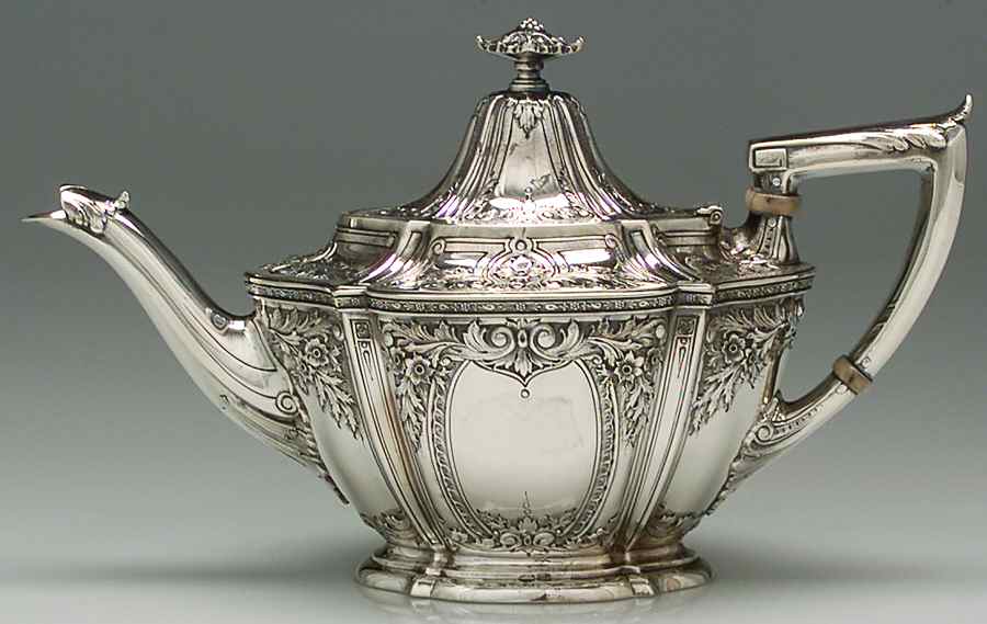 S9584 (Sterling, Hollowware) Teapot by Watson-1
