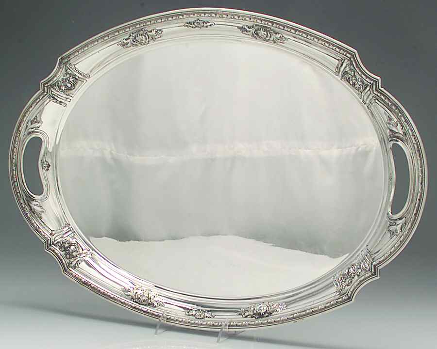 S9584 (Sterling, Hollowware) Large Waiter Tray by Watson-1