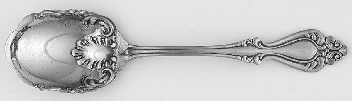 Whr2 (Silverplate) Sugar Spoon by Wm H Rogers-1