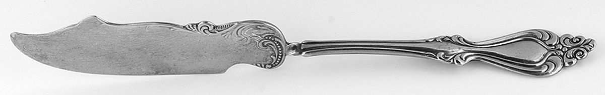 Whr2 (Silverplate) Flat Twisted Handle Master Butter Knife by Wm H Rogers-1