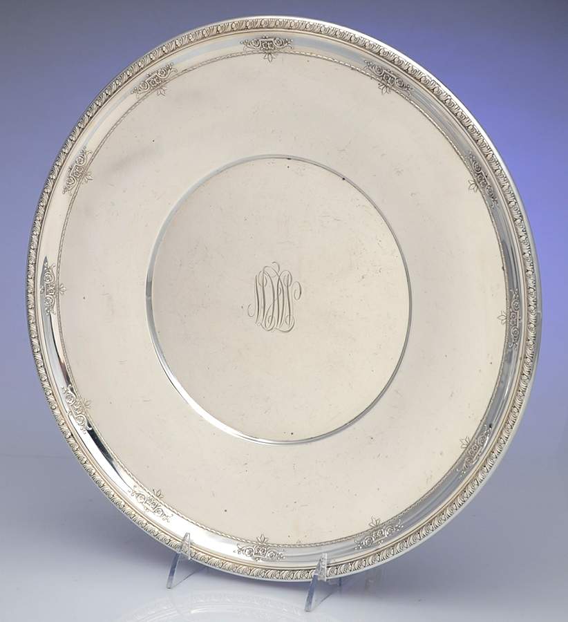 4275-9 (Sterling, Hollowware) 13" Round Tray by Wallace Silver-1