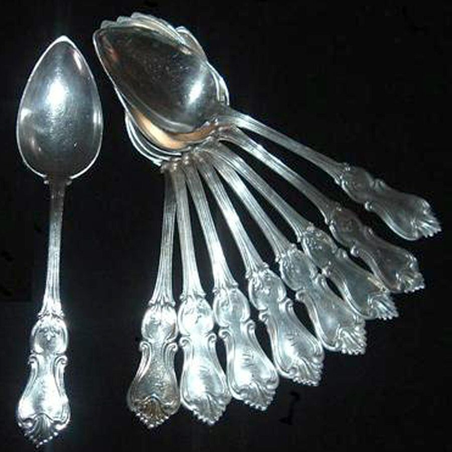 WHS32 (Sterling) Dessert/Oval Soup Spoon by Wood & Hughes-1