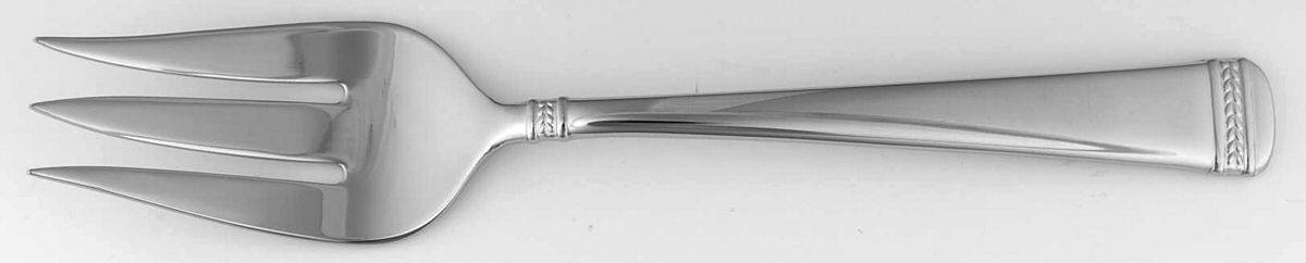 Notting Hill (Stainless) Medium Solid Cold Meat Serving Fork by Wedgwood Silver-1