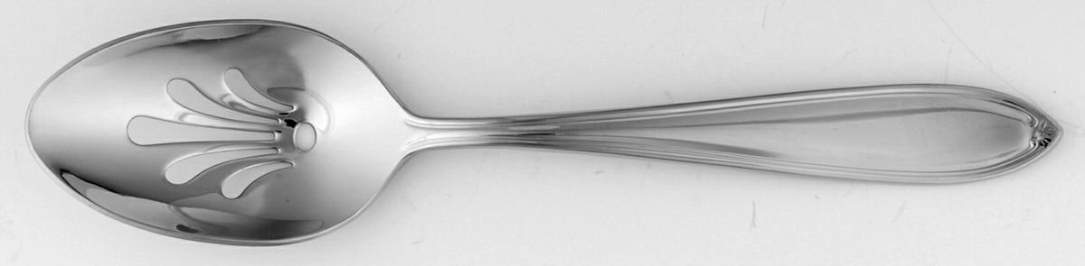 India (Stainless) Pierced Tablespoon (Serving Spoon) by Wedgwood Silver-1