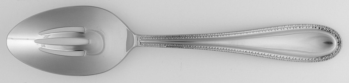 Vera Lace (Stainless) Pierced Tablespoon (Serving Spoon) by Wedgwood Silver-1