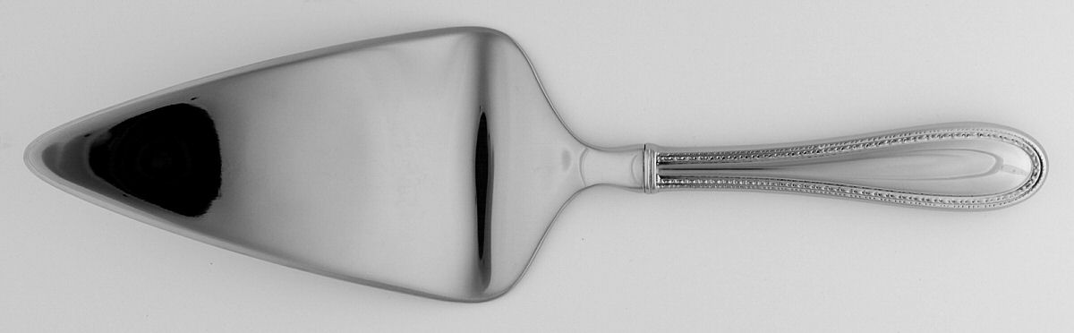 Vera Lace (Stainless) Pie and Cake Server, Solid Piece by Wedgwood Silver-1