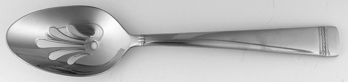 With Love (Stainless) Pierced Tablespoon (Serving Spoon) by Wedgwood Silver-1