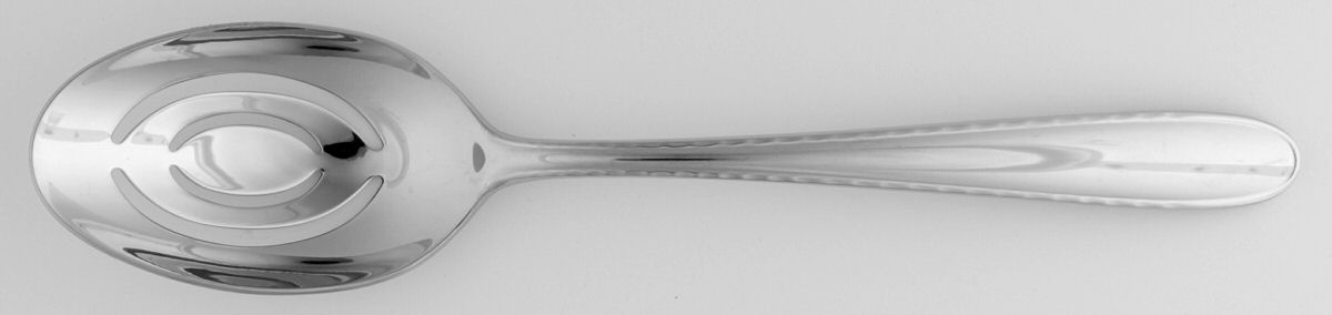 Curtain Call (Stainless) Pierced Tablespoon (Serving Spoon) by Wedgwood Silver-1
