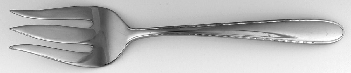 Curtain Call (Stainless) Medium Solid Cold Meat Serving Fork by Wedgwood Silver-1