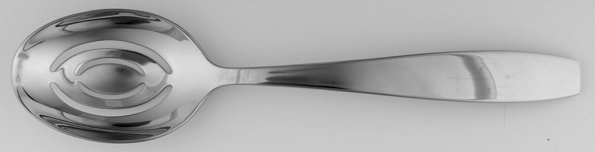 Graceful (Stainless) Pierced Tablespoon (Serving Spoon) by Wedgwood Silver-1