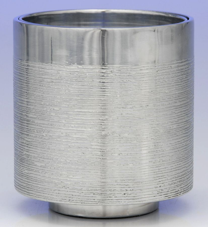 Vesta (Holloware) 4" Pillar Candleholder by Wedgwood Silver-1