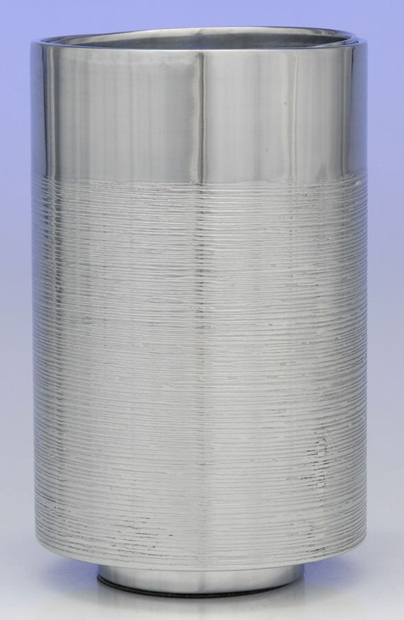 Vesta (Holloware) 6" Pillar Candleholder by Wedgwood Silver-1