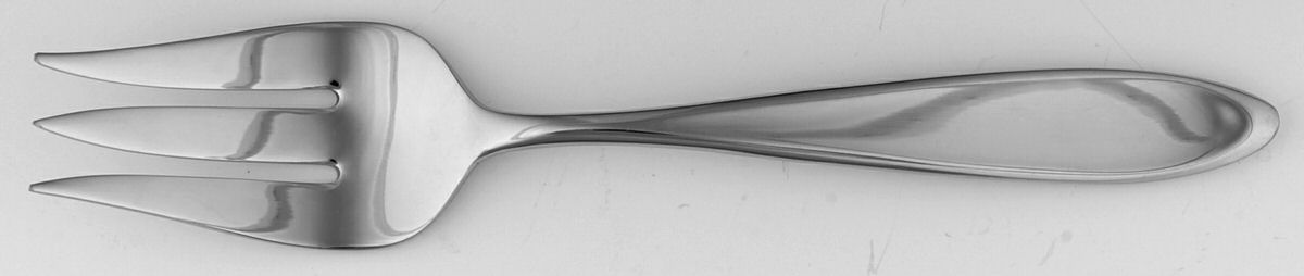 New Oberon (Stainless) Medium Solid Cold Meat Serving Fork by Wedgwood Silver-1