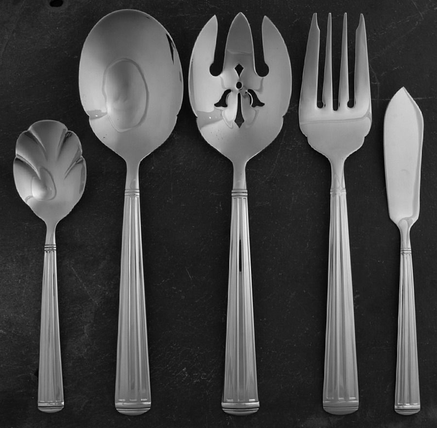Column (Stainless) 5 Piece Hostess Set by Wallace Silver-1