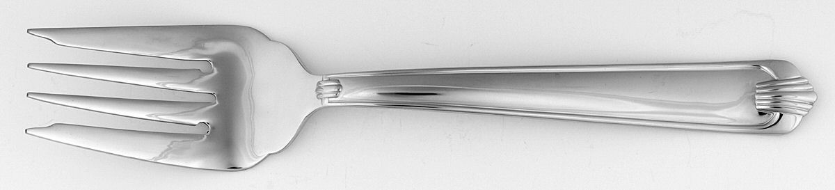 Gabriella (Stainless) Medium Solid Cold Meat Serving Fork by Wallace Silver-1