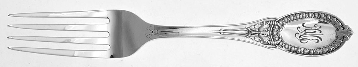 Mask (Sterling, 1889, No Monograms) Fork by Whiting Manf Co-1