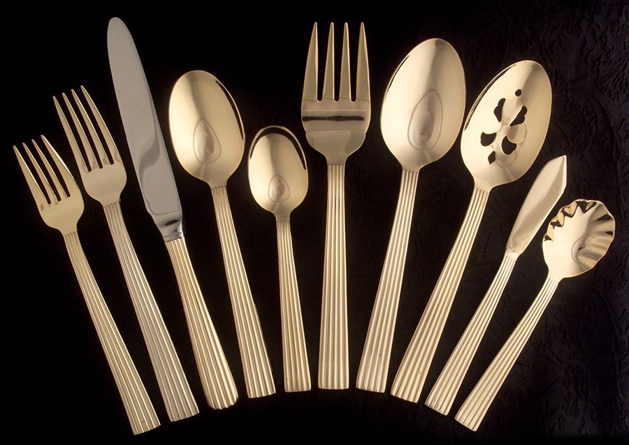 Gold Ionic (Gold Electroplate) 45 Piece Starter Set by Wallace Silver-1