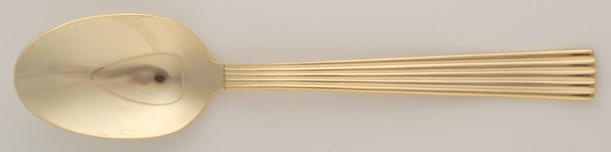 Gold Ionic (Gold Electroplate) Place/Oval Soup Spoon by Wallace Silver-1