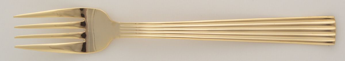 Gold Ionic (Gold Electroplate) Individual Salad Fork by Wallace Silver-1