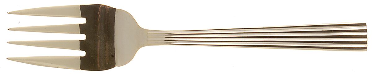Gold Ionic (Gold Electroplate) Medium Solid Cold Meat Serving Fork by Wallace Silver-1