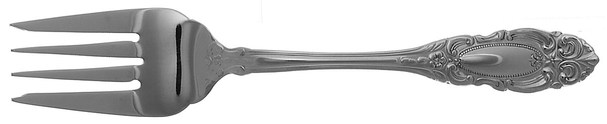 Duchess (Stainless) Medium Solid Cold Meat Serving Fork by Wallace Silver-1