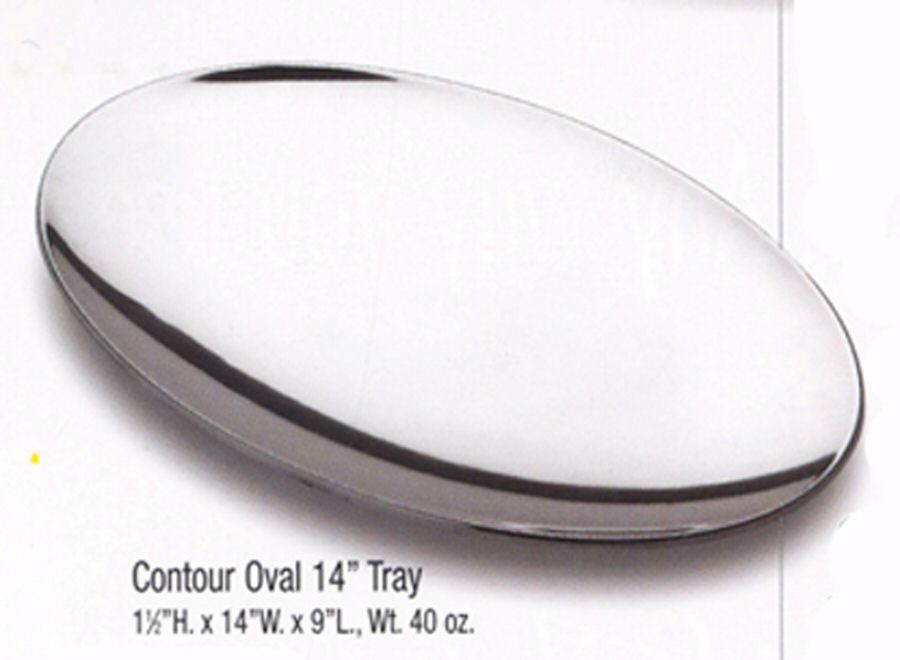 Contour (Armetale, Hollowware) 14" Oval Tray by Wilton Armetale-1