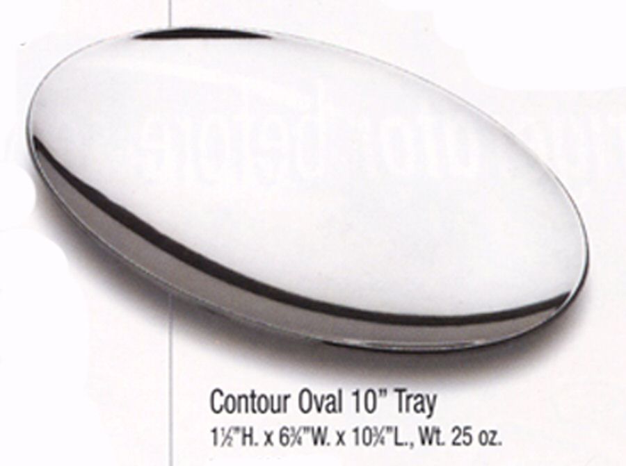 Contour (Armetale, Hollowware) 10" Oval Tray by Wilton Armetale-1