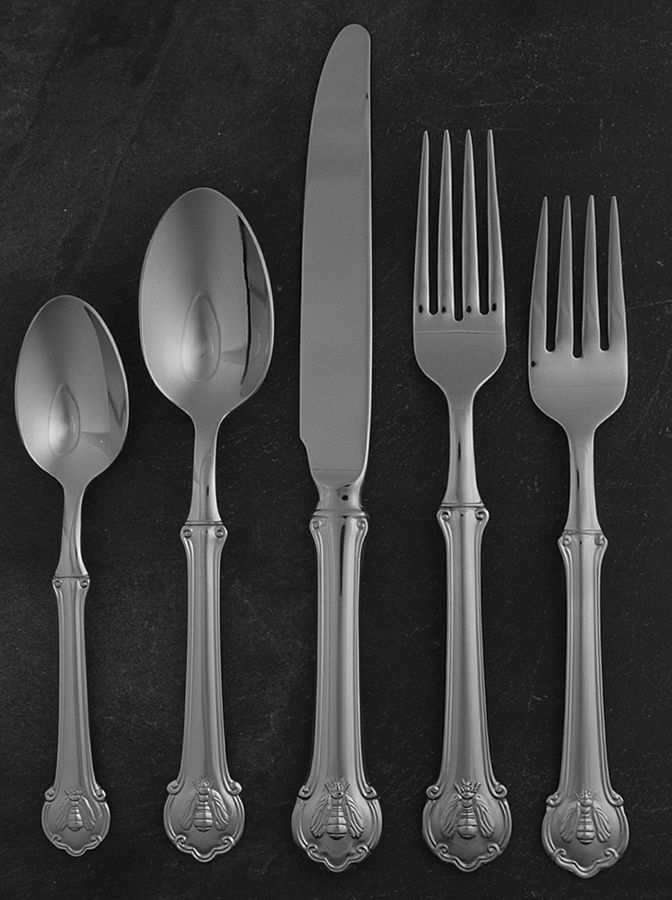 Napoleon Bee (Stainless) 5 Piece Place Setting by Wallace Silver-1