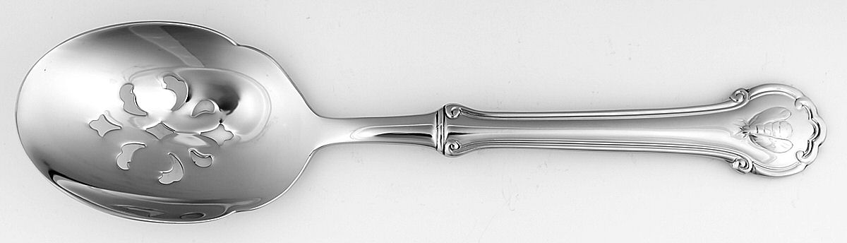 Napoleon Bee (Stainless) Pierced Tablespoon (Serving Spoon) by Wallace Silver-1
